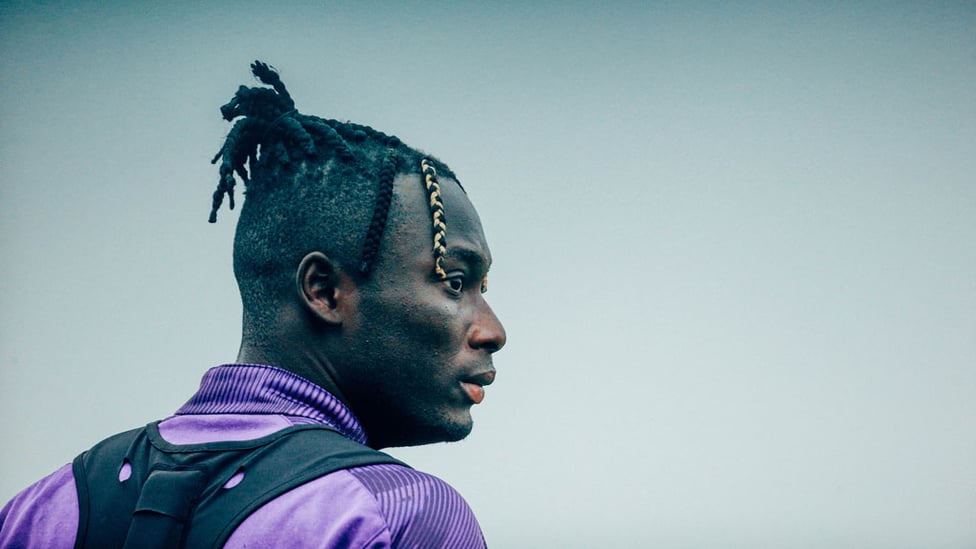 HAIR WE GO : Alpha Diounkou sported a nifty new hairstyle at Monday's session