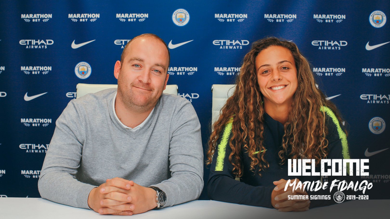 PEN TO PAPER: Matilde Fidalgo signs for City!