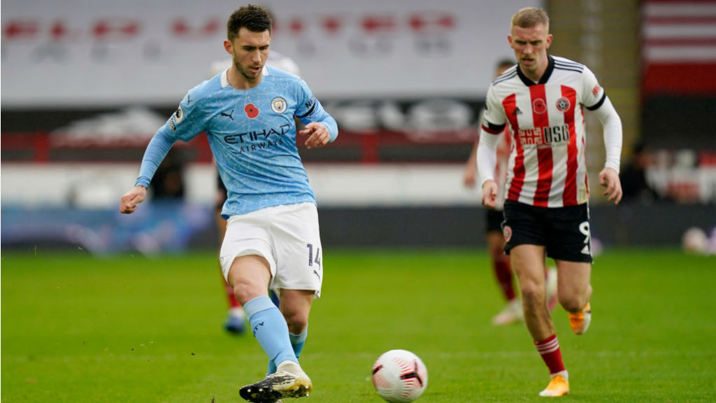 PASS MASTER: Aymeric Laporte looks to get City motoring