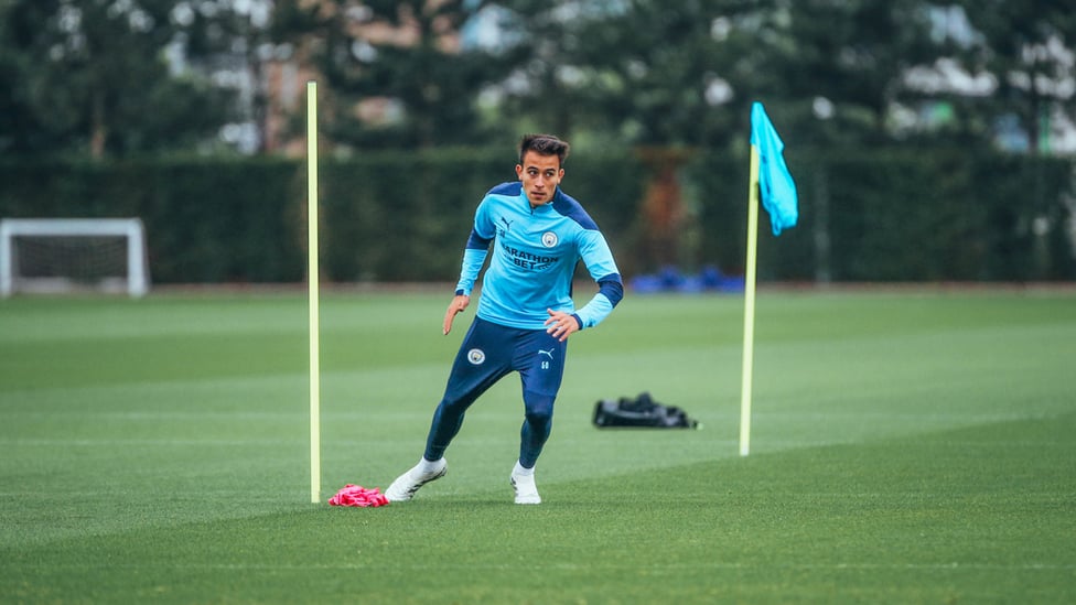 TEEN SPIRIT: Eric Garcia is put through his paces on his return to training