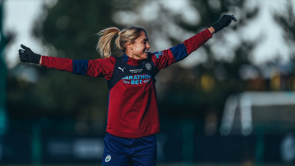 LEADING BY EXAMPLE : Captain Steph Houghton will be leading the troops out for battle