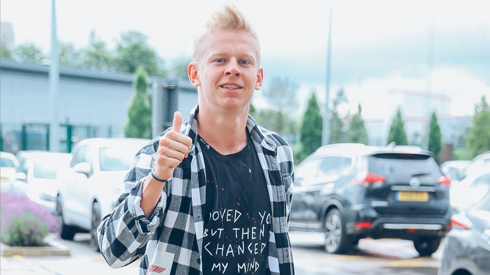 MOVING ON UP : Oleks Zinchenko, fresh from penning his three-year contract extension!