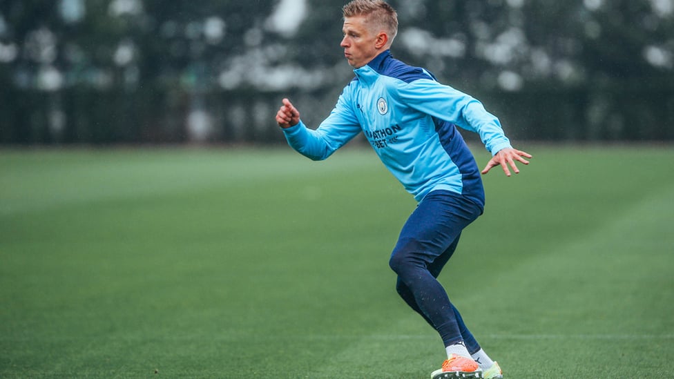 DRESSED TO THRILL: Oleks Zinchenko is on the move