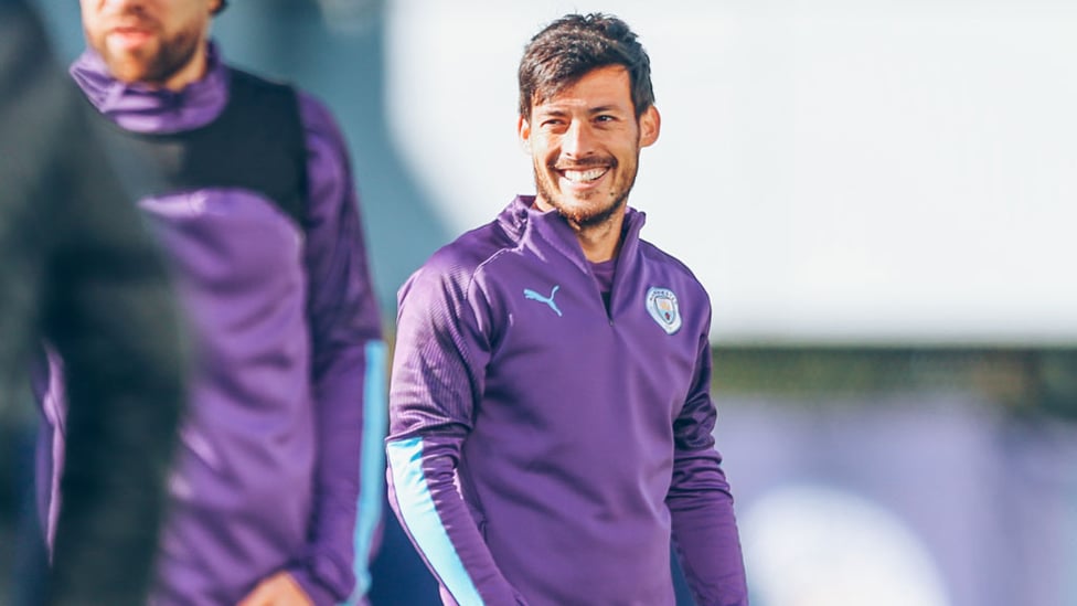 SOLID SILVA : El Mago was in relaxed mood ahead of another hectic week for City