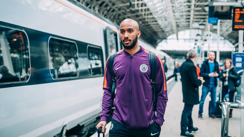 ABSOLUTELY FAB : Fabian Delph prepares for the journey to the capital