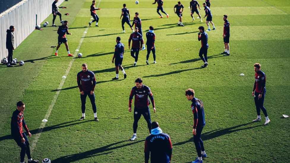 RONDO: The players are put through their paces