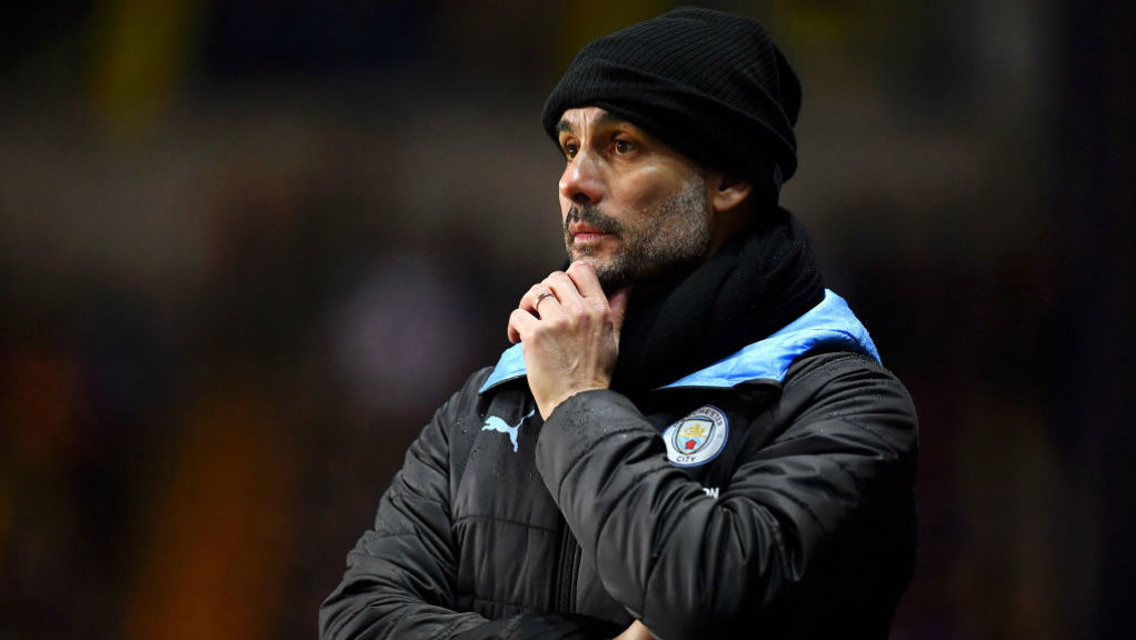PEP TALK: The boss says City face a tough few weeks after beating Oxford in the Carabao Cup