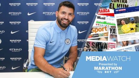 TRUE BLUE: Sergio Aguero has signed a new contract extension with Manchester City