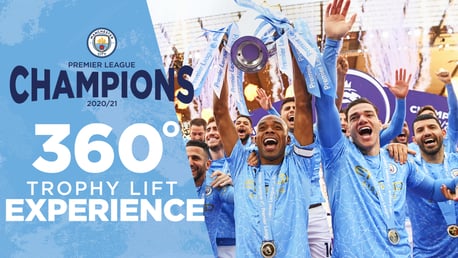 Champions | Watch our Premier League trophy lift in 360!