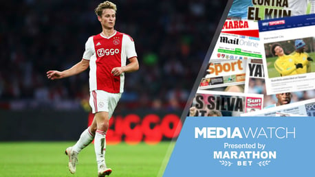 MEDIA WATCH: Are City keeping tabs on Ajax midfielder Frenkie de Jong?