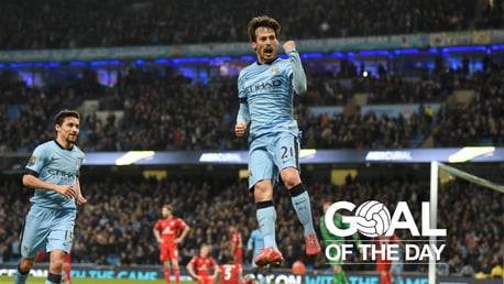 Goal of the Day: David Silva v Leicester 2015