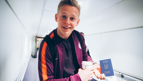 HOMEWARD BOUND: "We're going to the best country!" said Oleks Zinchenko