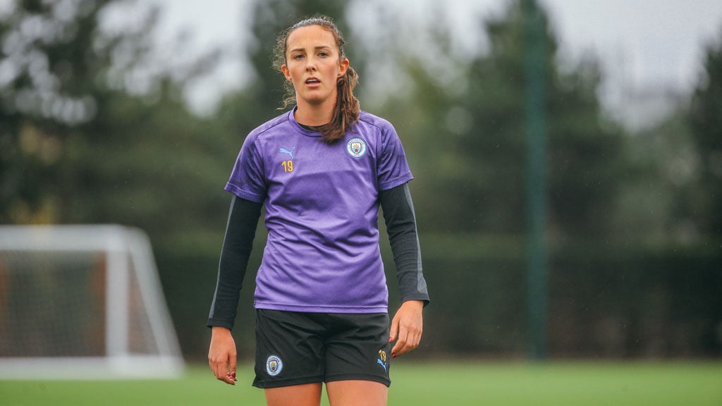 RAIN AND WEIR: Will Caroline Weir continue her excellent form with a goal on Saturday?