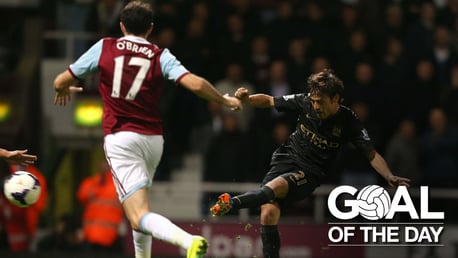 SPANISH MAESTRO: David Silva's goal against West Ham in 2013