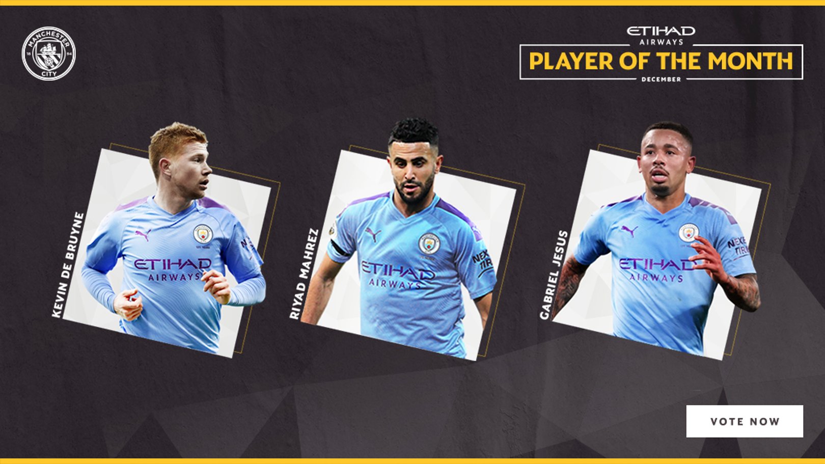 Vote for your Etihad Player of the Month