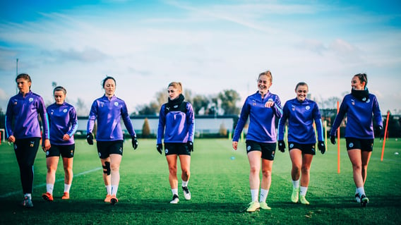 SQUAD GOALS: The City players are focused on Thursday's key Continental Cup trip to take on Everton