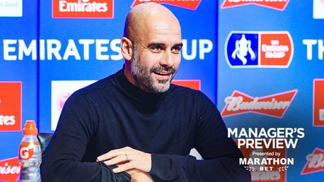 PEP TALK: The boss gives us a fitness update ahead of the FA Cup fourth round 