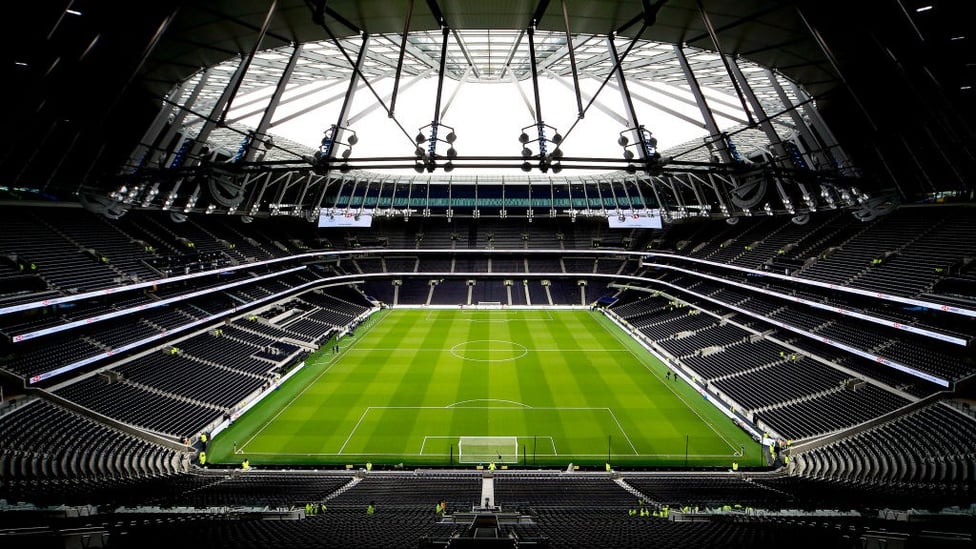 SCENE : The stage is set for City's encounter with Tottenham in north London.