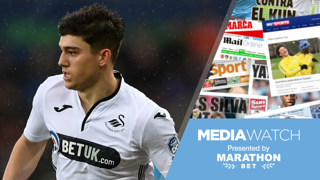 TARGET?: It's claimed City are monitoring Swansea's Daniel James