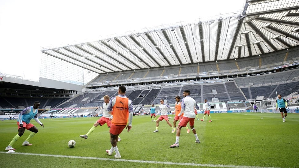 TOONING UP: The lads get ready for action