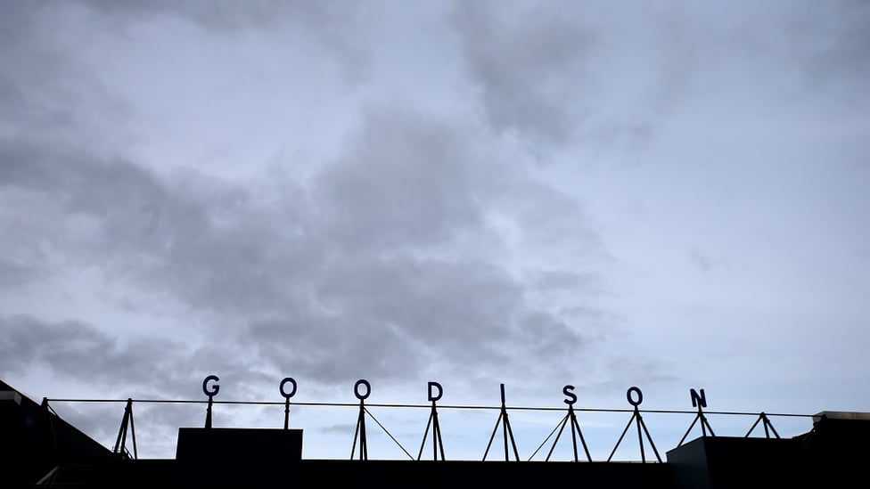 MOODY BLUES : Foreboding skies over Goodison