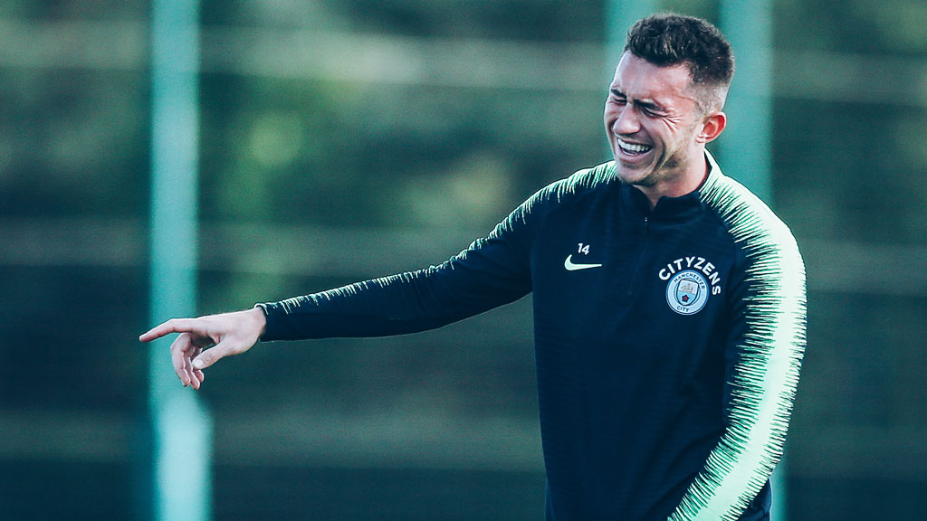 HAPPY : Aymeric Laporte in relaxed mood