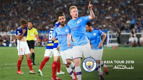 PEAK CONDITION: Kevin De Bruyne impressed during our tour of Asia.