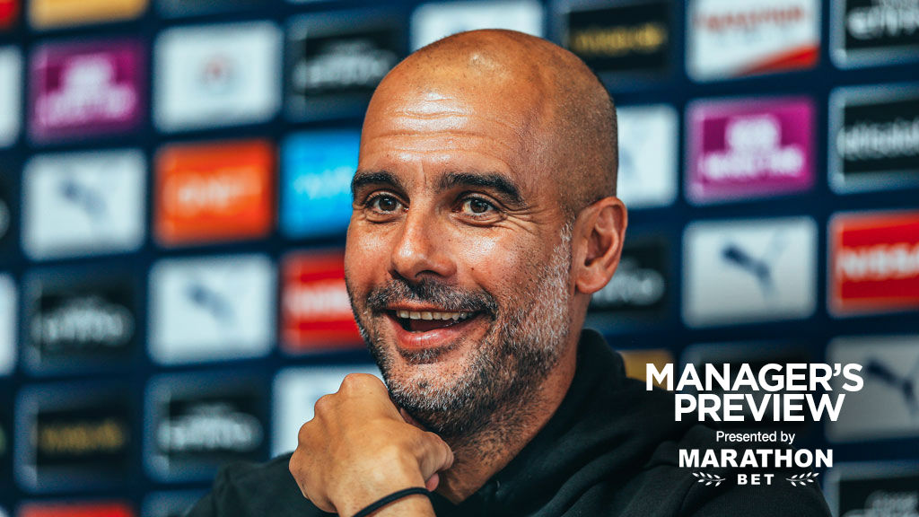 PEP TALK: The boss has given us an update ahead of Saturday's game 