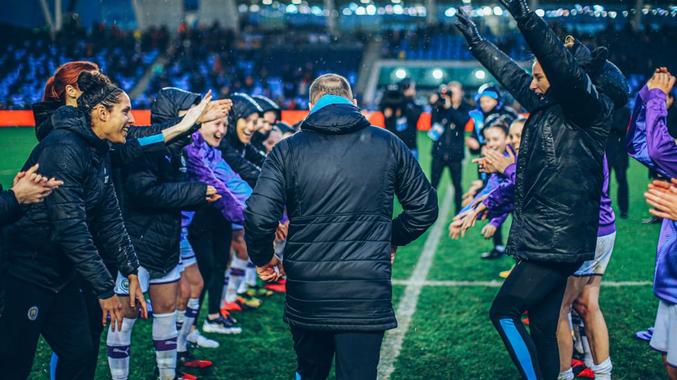 GUARD OF HONOUR : The players show their appreciation