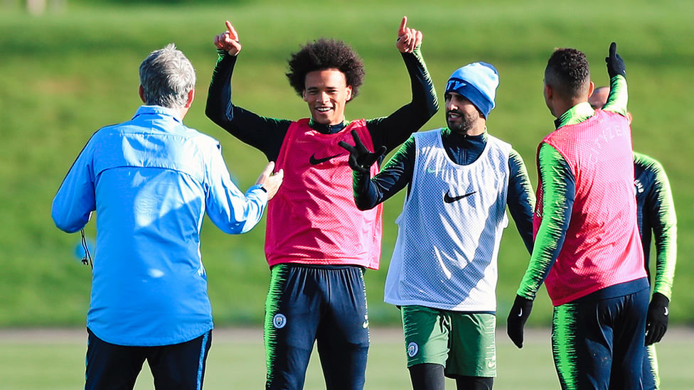 HAND IT TO LEROY! : Our German wing wizard Leroy Sane points the way forward