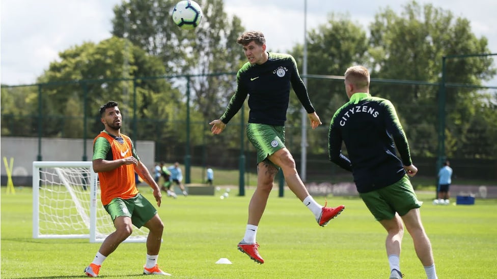 CENTRE OF ATTENTION : John Stones takes to the CFA skies