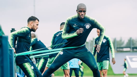 SHARK TEAM: Benjamin Mendy returns to training.