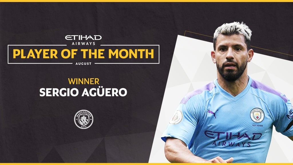 Sergio Aguero wins Etihad Player of the Month vote