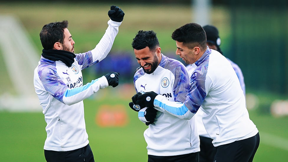 OOPS : Riyad Mahrez gets the forfeit treatment.