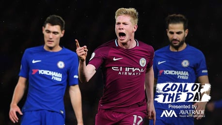 Goal of the Day: De Bruyne v Chelsea, 2017