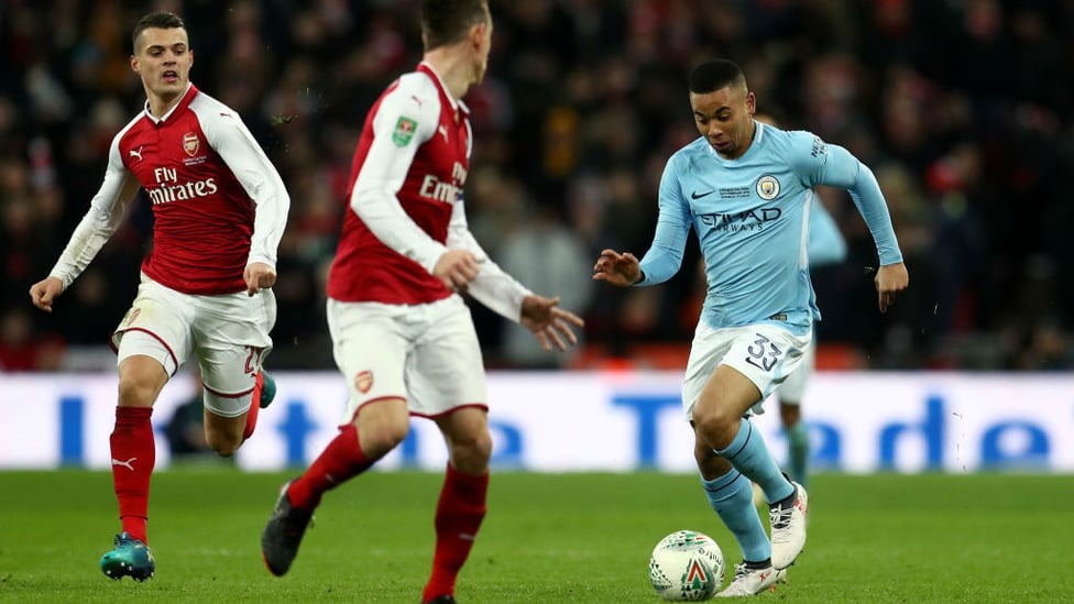 HE'S BACK : Jesus' return to the pitch after his knee injury... and it happened to be the Carabao Cup final!