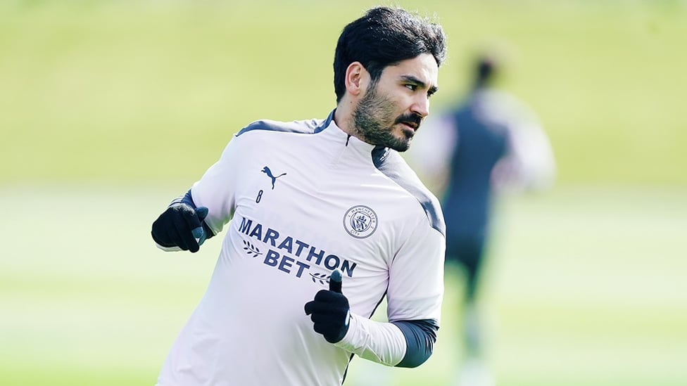 GUNNING FOR GLORY: Ilkay Gundogan prepares for battle