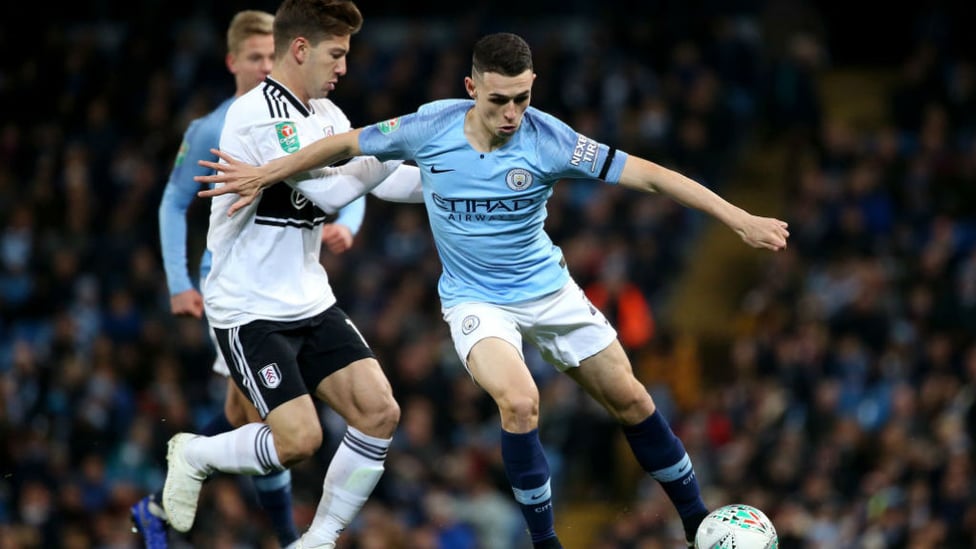 HE'S ONE OF OUR OWN : Phil Foden in action.