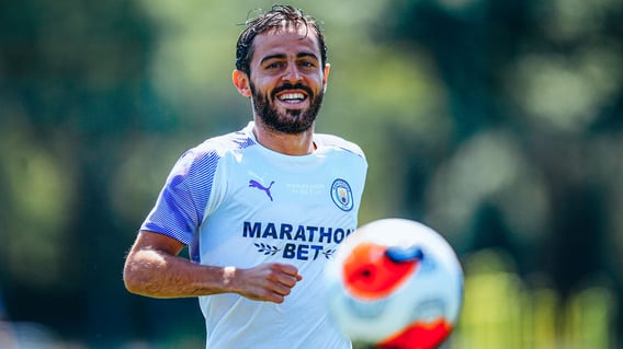THE HEAT IS ON: Bernardo was right at home in the sweltering conditions