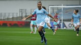 BRACE: Nikita Parris celebrates after scoring her second goal.