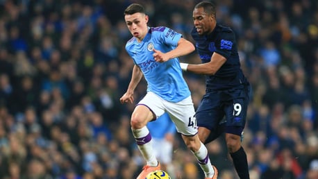 BABY SHARK: Foden put in an impressive display against the Toffees.