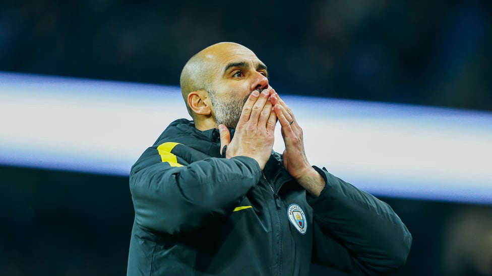 PEP'S PASSION PLAY : Pep Guardiola shares the love after another night to remember