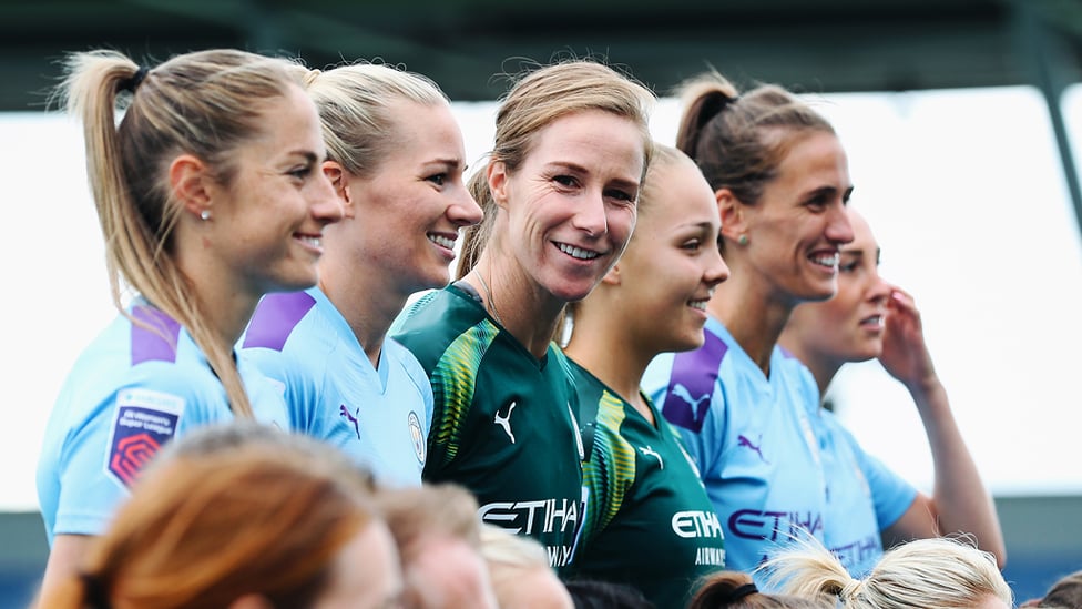 SHE'S A 'KEEPER : One of City's longest-serving players, Karen Bardsley - on her sixth Club photoshoot!