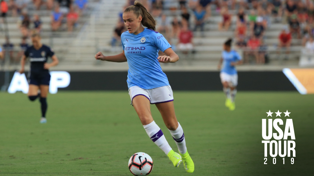 SHE SCORES WHEN SHE WANTS!: Georgia Stanway kicked-off the 2019/20 campaign with a goal