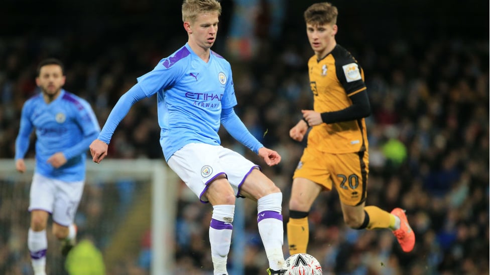 ON THE MOVE : Oleks Zinchenko gets City on the front foot