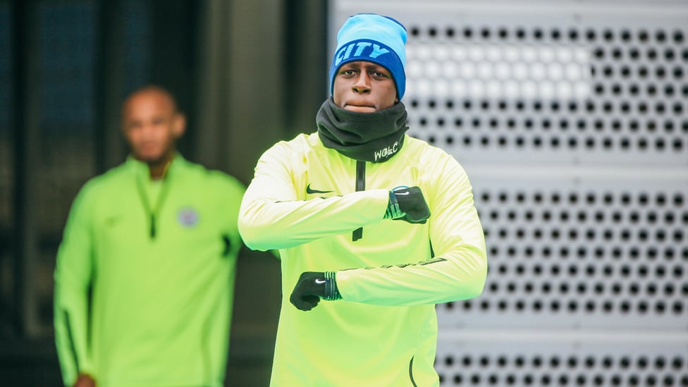 BONJOUR, BENJI! : The fun-loving Benjamin Mendy plays up to the camera