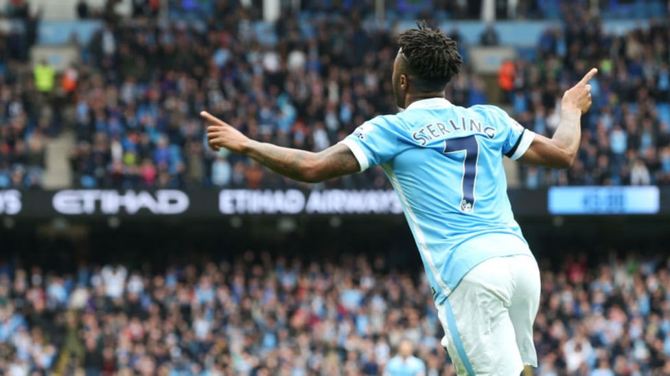 HAT-TRICK HERO : Sterling bags his first City hat-trick against Bournemouth.