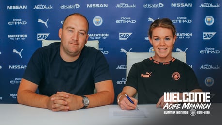 PEN TO PAPER: The defender commits her immediate future to the Club