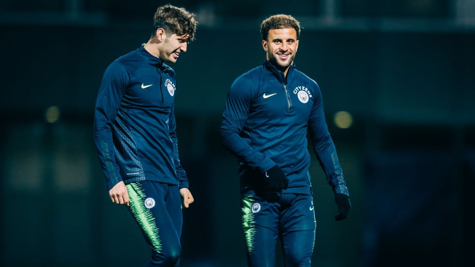 DEFENSIVE DUO : John Stones and Kyle Walker.