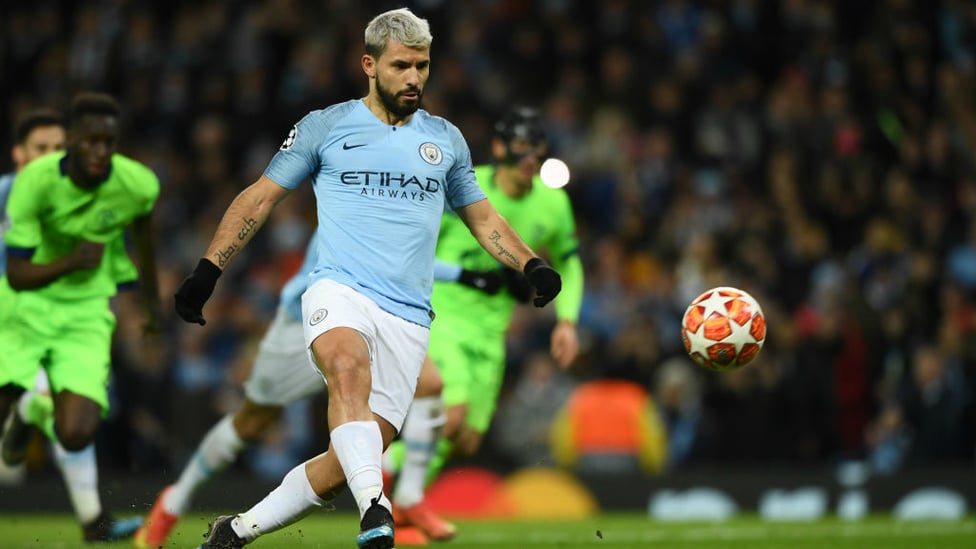 COOL AS YOU LIKE : Sergio Aguero opens the scoring with a gorgeous Panenka penalty!